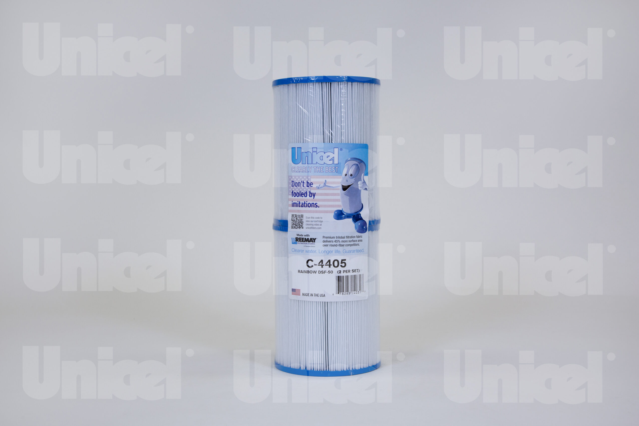 Unicel Hot Tub Cartridge Filter Pair 50 Sqft C4405