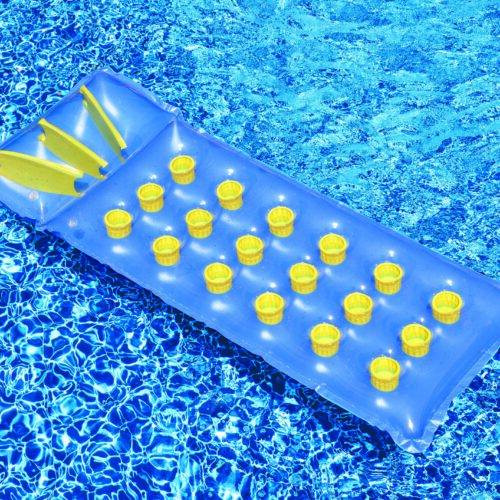 Swimline 18 Pocket Inflatable Mattress Blue #9035