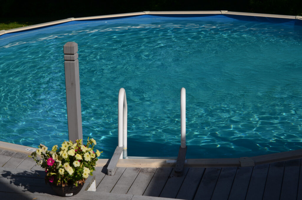 Prepare property for above ground pool