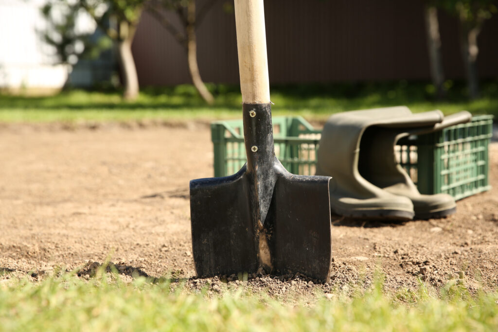 Ground preparation for swimming pool installation