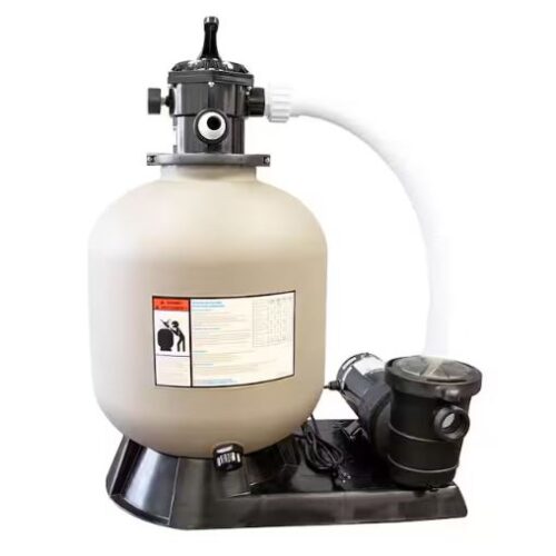 Aquasport Above Ground 16" Sand Filter System w/ 1 HP Single Speed Pump