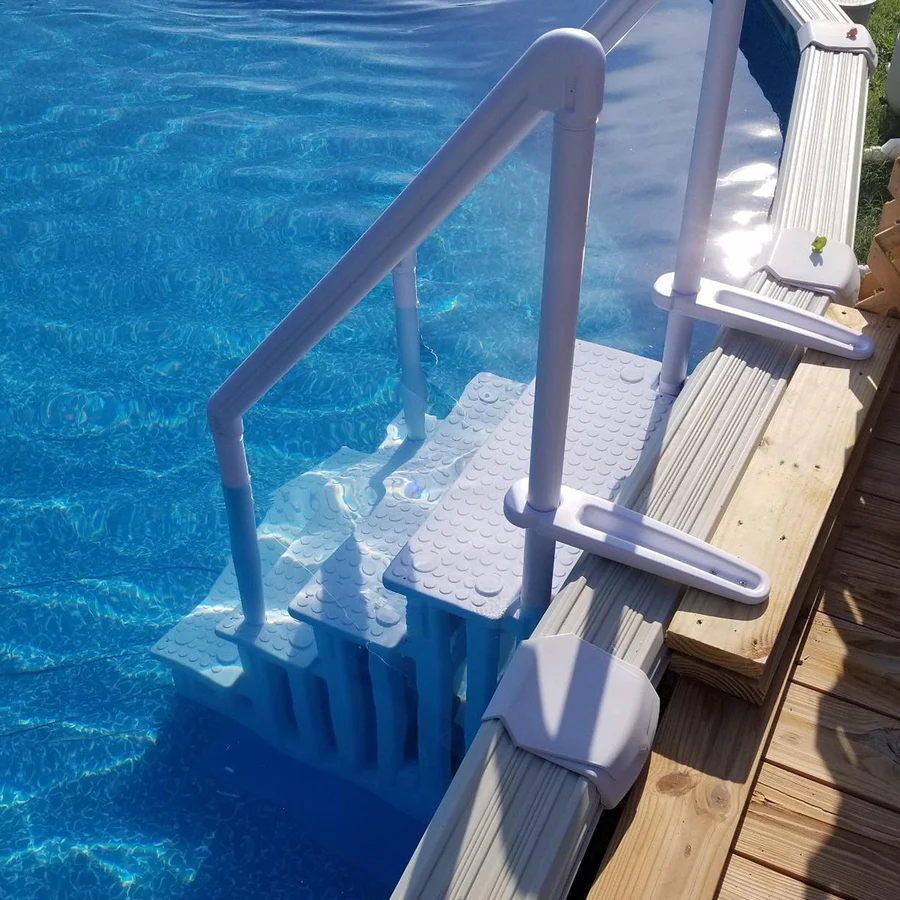 Aquasport Resin Safety Pool Ladder Deck to Pool Entry - Image 2