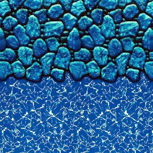 Blue Pebbles Multibead Above Ground Vinyl Pool Liner - 17 Mil
