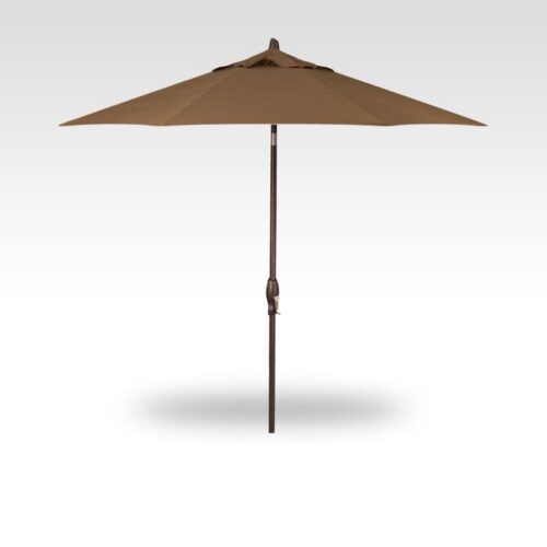 Patio Umbrella Treasure Garden Premium 9 Ft Auto Tilt Market Alum Bronze Frame