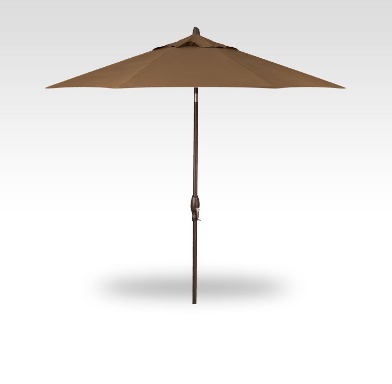 Patio Umbrella Treasure Garden Premium 9 Ft Auto Tilt Market Alum Bronze Frame