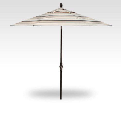 Patio Umbrella Treasure Garden Premium 9-Ft Collar Tilt Market Alum Black Frame