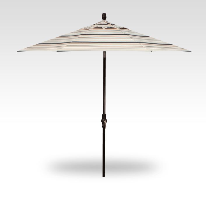 Patio Umbrella Treasure Garden Premium 9-Ft Collar Tilt Market Alum Black Frame