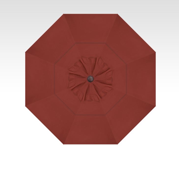 Patio Umbrella Treasure Garden Premium 11 Ft Collar Tilt Alum Bronze Frame - Image 2