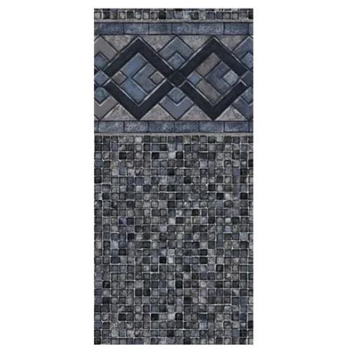Gray Mosaic Titan Ridge Beaded Above Ground Vinyl Pool Liner – 25 Gauge