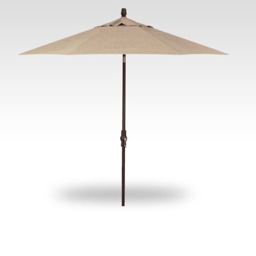 Patio Umbrella Treasure Garden Premium 9-Ft Collar Tilt Market Alum Bronze Frame