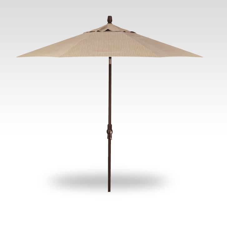 Patio Umbrella Treasure Garden Premium 9-Ft Collar Tilt Market Alum Bronze Frame