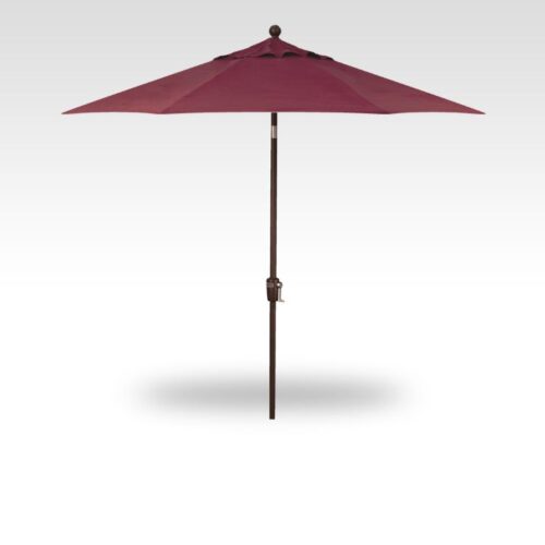 Patio Umbrella Treasure Garden Premium 6 Ft Push Button Tilt w Alum Bronze Frame