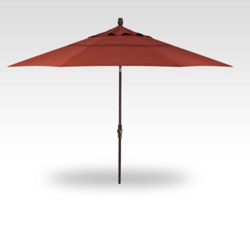 Patio Umbrella Treasure Garden Premium 11 Ft Collar Tilt Alum Bronze Frame