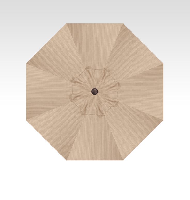 Patio Umbrella Treasure Garden Premium 9-Ft Collar Tilt Market Alum Bronze Frame - Image 4