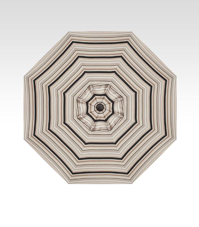 Patio Umbrella Treasure Garden Premium 9-Ft Collar Tilt Market Alum Black Frame - Image 2