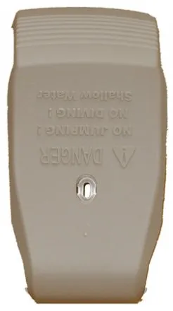 Asahi Pools 10" Rail Top Seat Cap Cover 2 pc #2491/2492