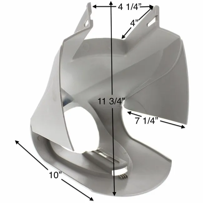 Sharkline Pools Large 10" Top Cap Cover Exterior Straight Side #21379