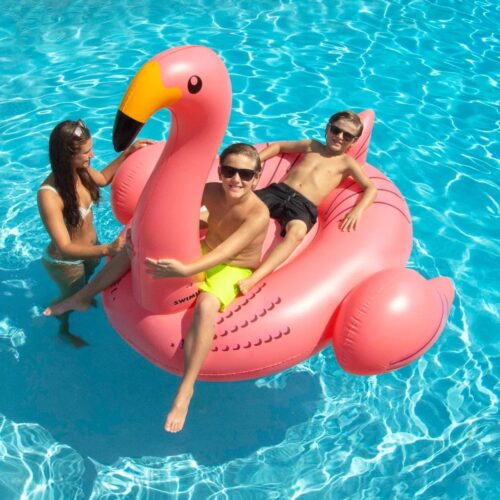 Swimline Giant Flamingo Inflatable Ride On