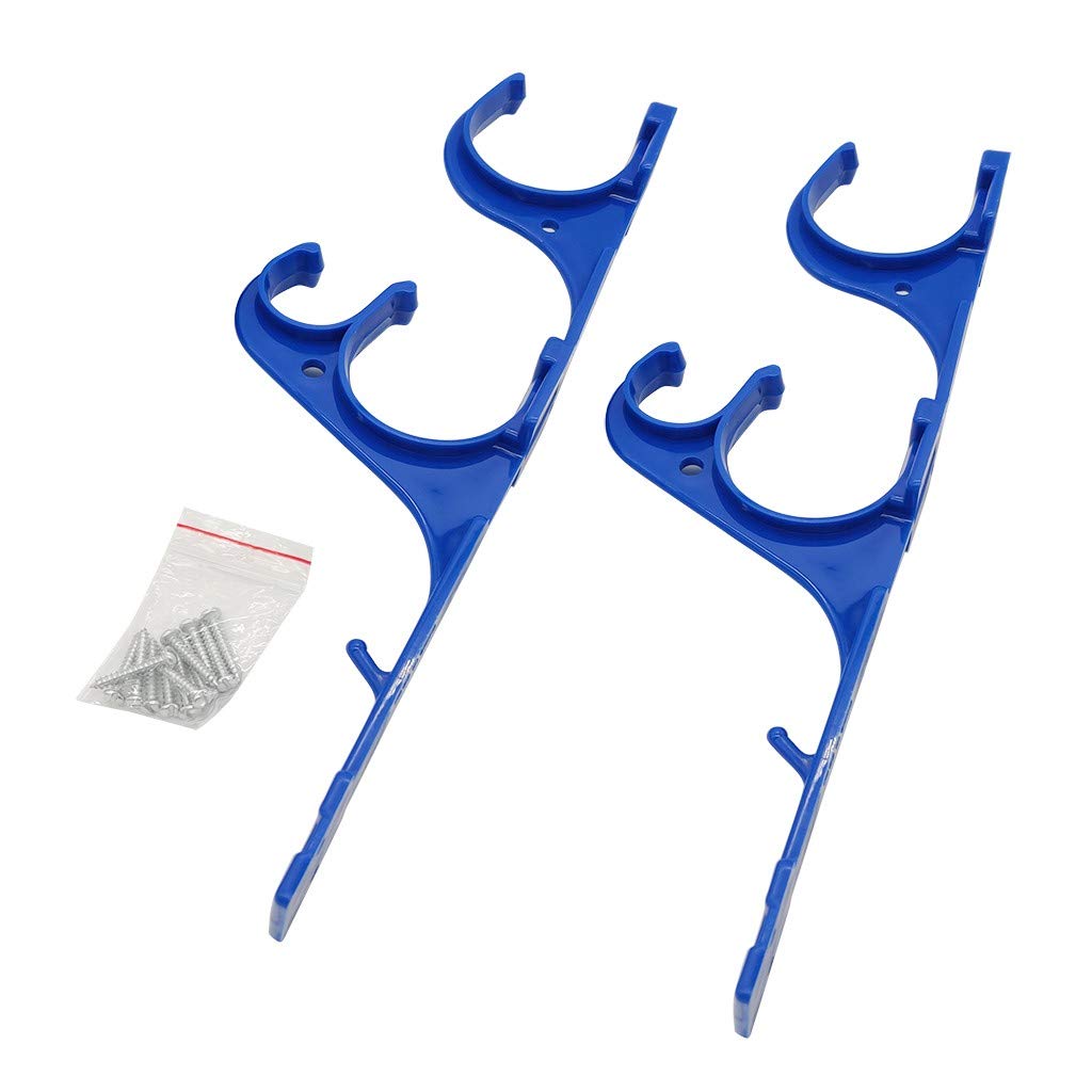 Swimming Pool Maintenance Triple Hook Set Pole and Hose Storage Hanger #8901