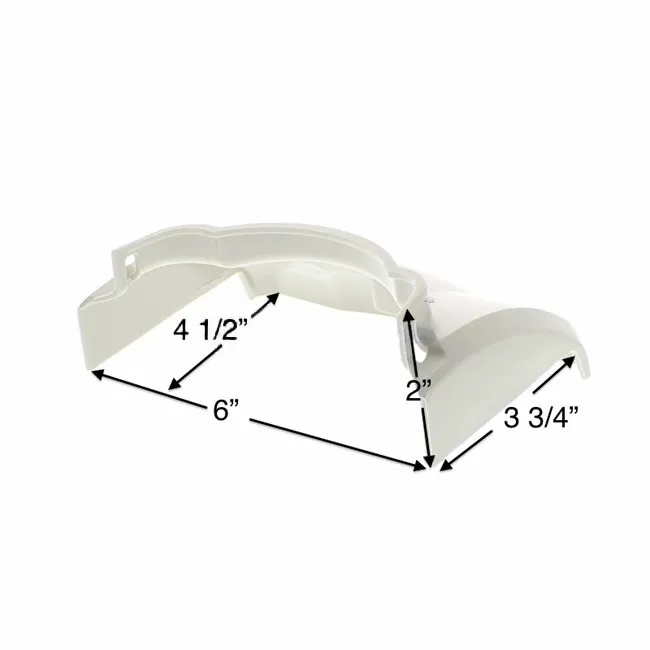 Wilbar Pools Eclipse 6" Top Cap Bottom Support for Curved Vertical #15446