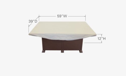 Treasure Garden Patio Furniture Cover Rectangular Fire-Pit CP936