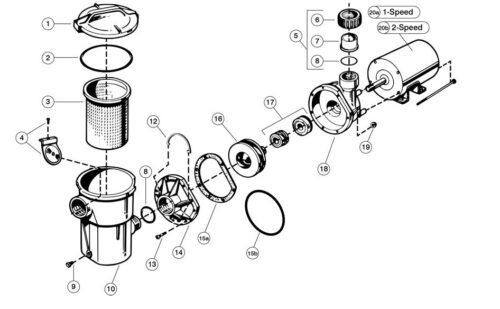 Hayward Power Flo Pump Housing Cover SPX1500B For Select Hayward Pumps