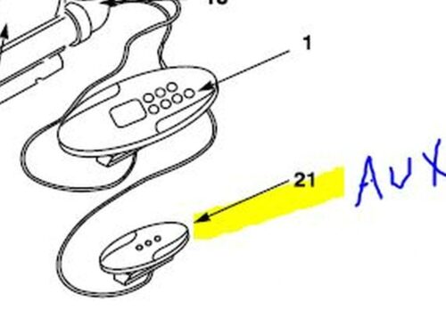Hot Tub Spa Emerald Aux Control Panel MC4 Gecko MC-4 50012600